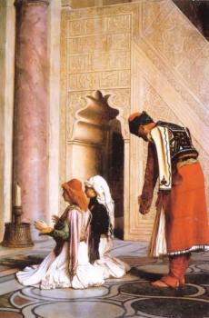 Jean-Leon Gerome : Greek youths who are being converted to Islam, Young Greeks at the Mosque